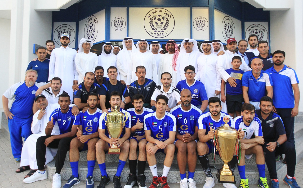 Al Nasr Sports Games Company celebrates the champions of Volleyball  President's Cup | Al Nasr Club